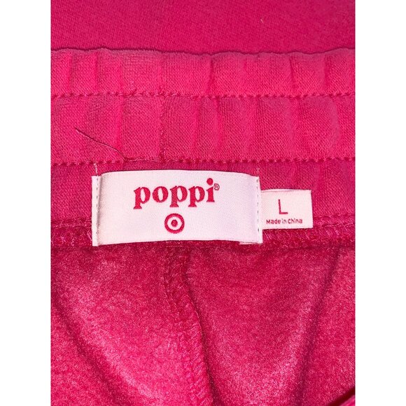 Poppi Womens Serving Flavor Print Pink Jogger Sweatpants With Pockets Size Large - Picture 8 of 13